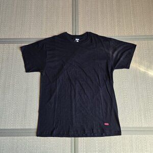 Blank Black Supreme Hanes T Shirt Mens L Plain Basic Tee Y2K Comfort Soft
